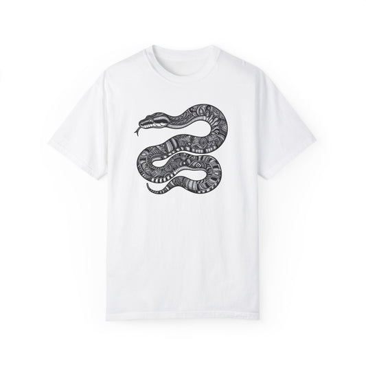 Burmese Python Graphic Tribal Print T-shirt
