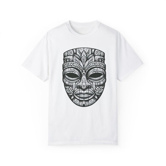 African Mask Tribal Print Graphic T-Shirt