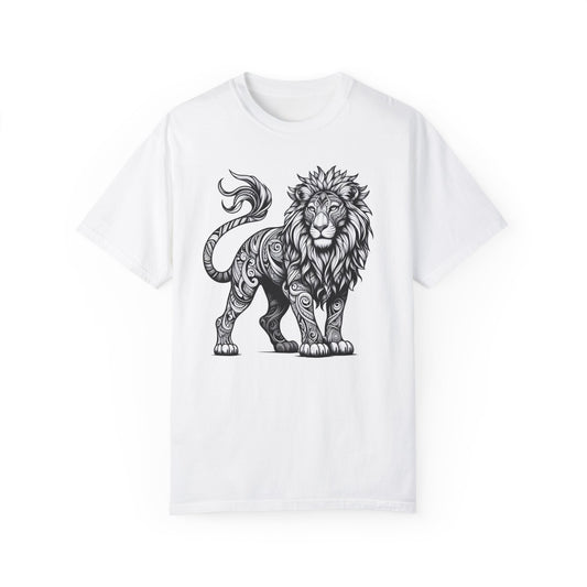 Lion Graphic Tribal Print T-shirt