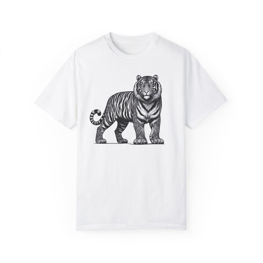 Tiger Graphic Tribal Print T-shirt