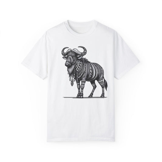 Wildebeest Graphic Tribal Print T-shirt