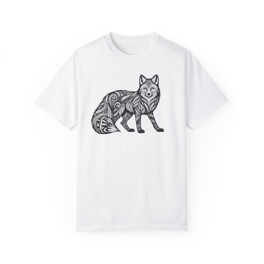 Fox Graphic Tribal Print T-shirt